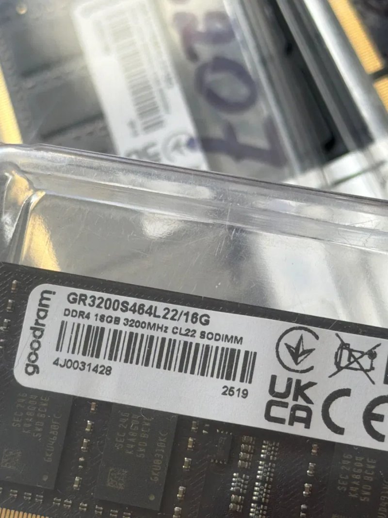 Оперативна пам'ять для ноутбуків Goodram 16GB 3200MHz DDR4 ОЗУ 16ГБ ДДР4 — фото 4