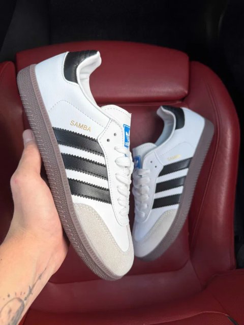 (ОПЛАТА ПІСЛЯ ОГЛЯДУ)Adidas Samba Black White Адідас Самба Чорно-білі