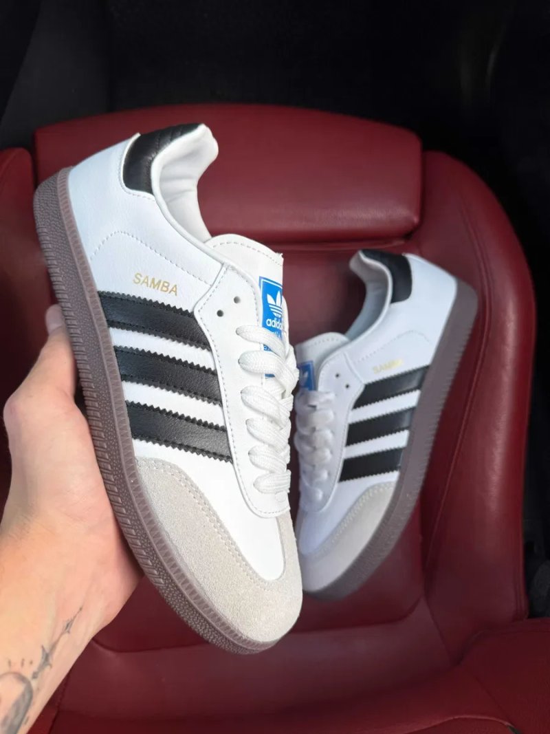 (ОПЛАТА ПІСЛЯ ОГЛЯДУ)Adidas Samba Black White Адідас Самба Чорно-білі — фото 2
