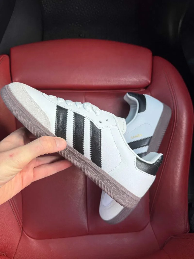 (ОПЛАТА ПІСЛЯ ОГЛЯДУ)Adidas Samba Black White Адідас Самба Чорно-білі — фото 4
