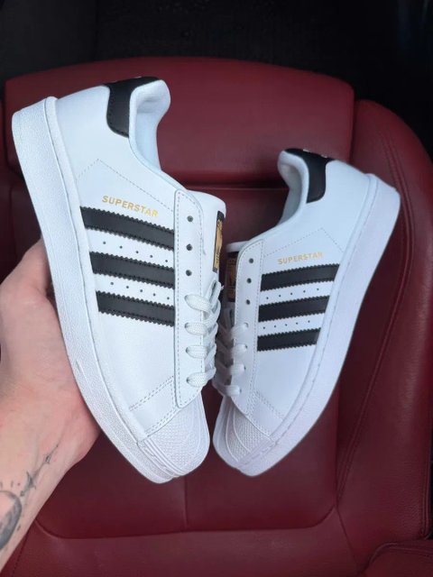 (ОПЛАТА ПІСЛЯ ОГЛЯДУ)Adidas Superstar Classic White Black Адідас Суперстар Класичні Біло-чорні