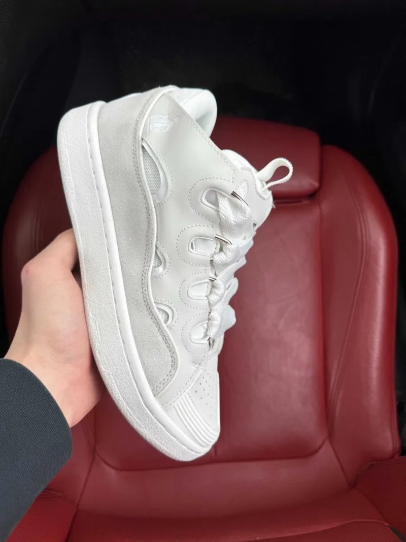 (ОПЛАТА ПІСЛЯ ОГЛЯДУ)Lanvin Curb Sneakers All White Менш Дуті — фото 2