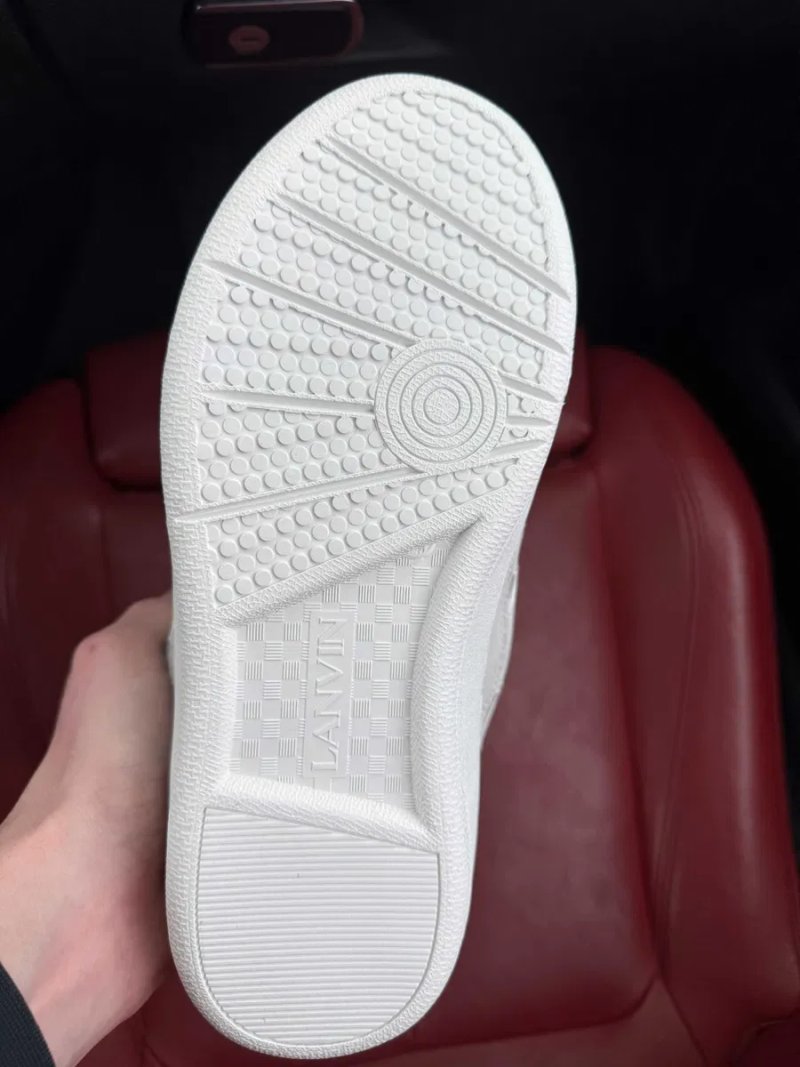 (ОПЛАТА ПІСЛЯ ОГЛЯДУ)Lanvin Curb Sneakers All White Менш Дуті — фото 7