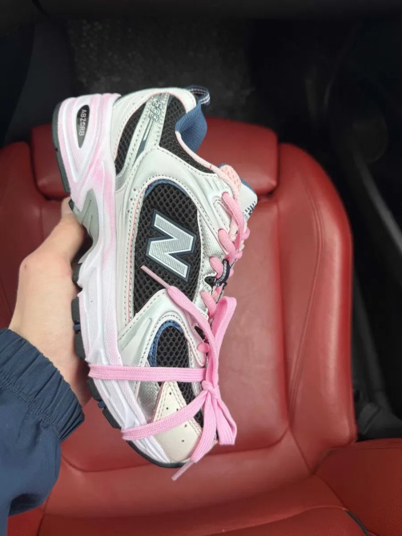 (ОПЛАТА ПІСЛЯ ОГЛЯДУ)New Balance 530 Custom White Black Pink — фото 2
