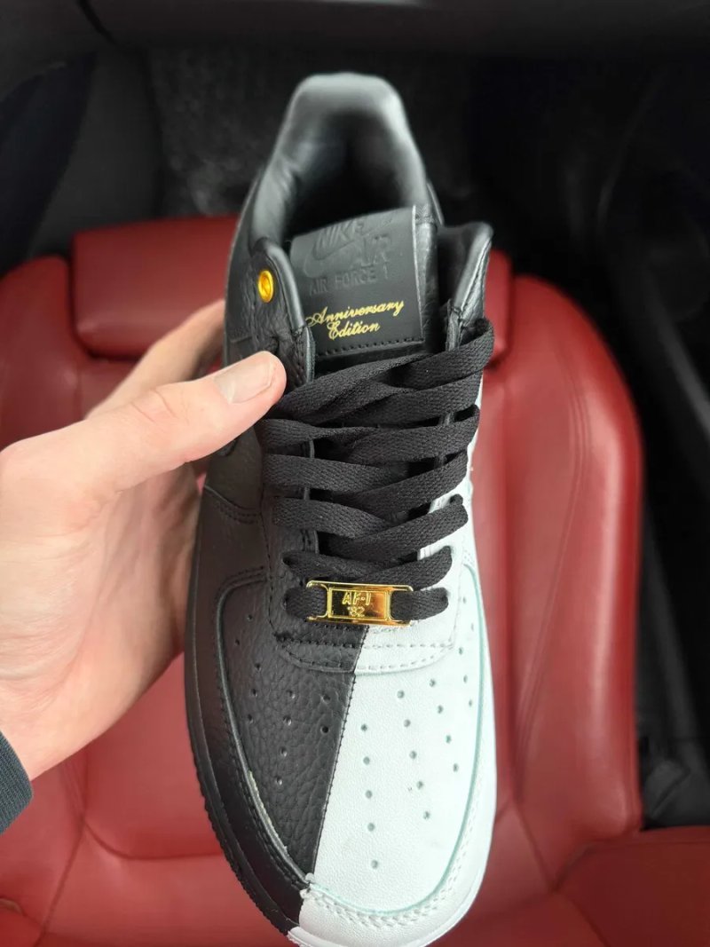 (ОПЛАТА ПІСЛЯ ОГЛЯДУ)Nike Air Force 1 Anniversary Edition Black White — фото 3