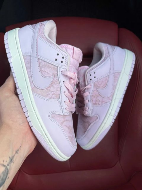 (ОПЛАТА ПІСЛЯ ОГЛЯДУ)Nike SB Dunk Low Lace Pack Regal Pink Найк СБ Данк Лов Лейс Пак Регал Рожеві