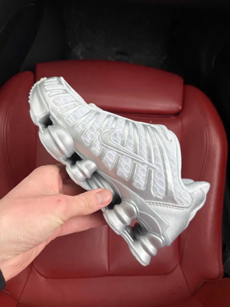 (ОПЛАТА ПІСЛЯ ОГЛЯДУ)Nike Shox TL Metallic Silver Найк Шокс ТЛ Срібні — фото 6