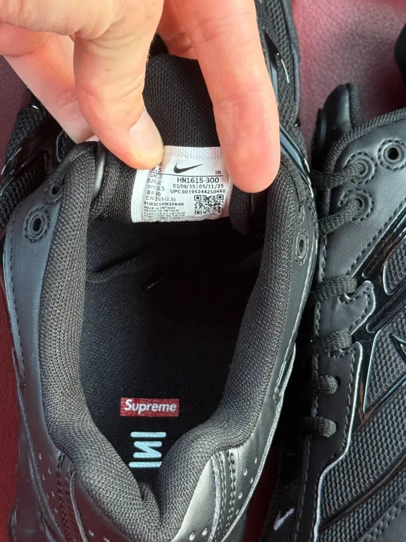(ОПЛАТА ПІСЛЯ ОГЛЯДУ)Nike x Supreme Shox Ride 2 All Black Найк х Супрім Шокс Райд 2 Чорні — фото 7