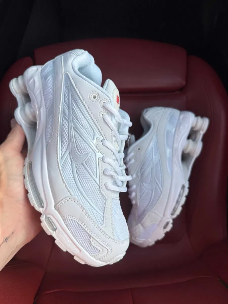 (ОПЛАТА ПІСЛЯ ОГЛЯДУ)Nike x Supreme Shox Ride 2 White Grey Beige Найк х Супрім Райд 2 Біло-сіро-бежеві — фото 2