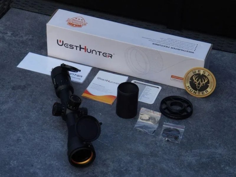 Оптический прицел WestHunter HD 4-16X44 FFP с боковым колесом — фото 2