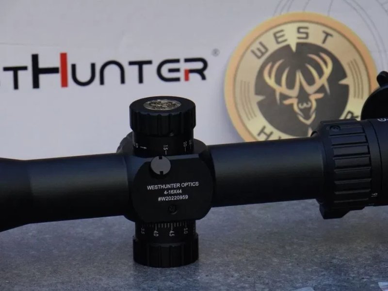 Оптический прицел WestHunter HD 4-16X44 FFP с боковым колесом — фото 4