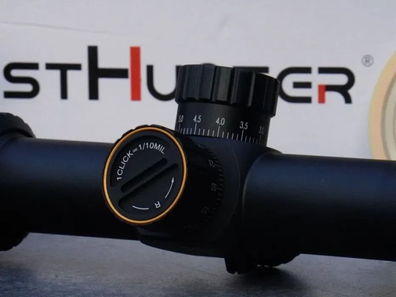 Оптический прицел WestHunter HD 4-16X44 FFP с боковым колесом — фото 5