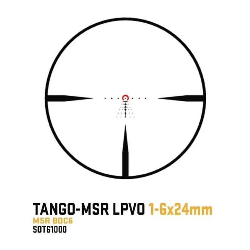 Оптичний приціл Sig Sauer Tango MSR 1-6x24 30MM SFP BDC-6 Оригінал — фото 7