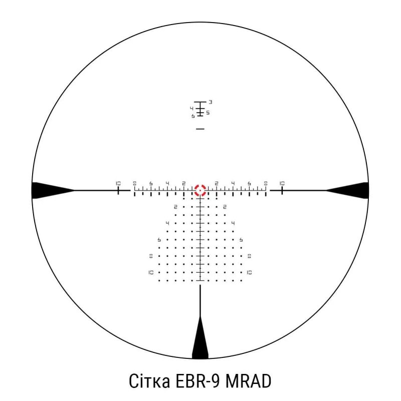 Оптичний приціл Vortex Razor HD Gen III 1-10x24 FFP з сіткою EBR-9 BDC MOA США / Японія — фото 6