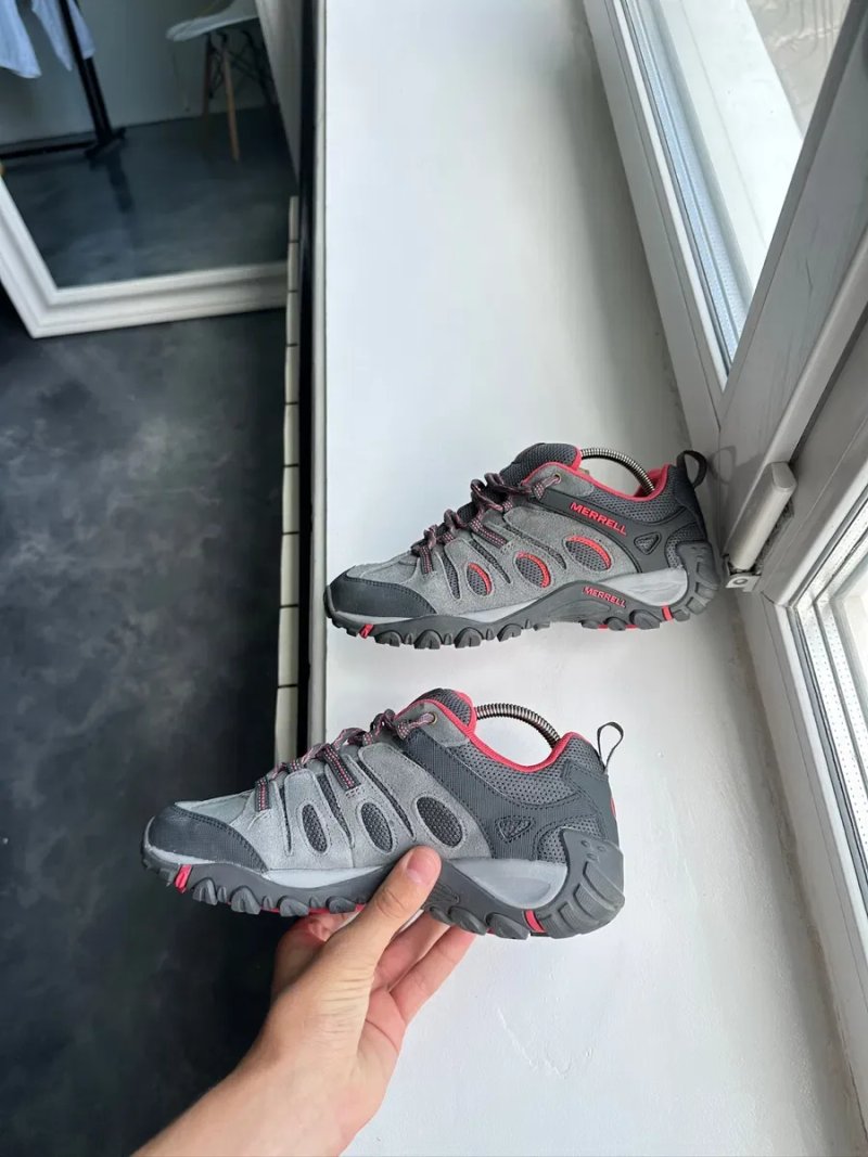 Оригіінал! Merrell  Women’s Hiking Walking Shoes  Grey Red — фото 3