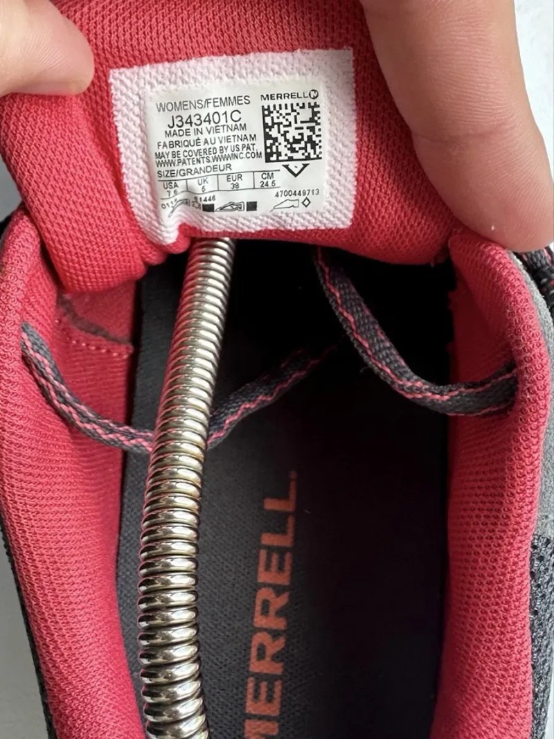 Оригіінал! Merrell  Women’s Hiking Walking Shoes  Grey Red — фото 6