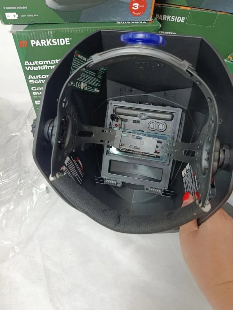 Оригін Автоматична зварювальна маска PARKSIDE PSHL 2 D1, маска хамелеон парксайд, зварювальна маска parkside, автоматична маска хамелеон для зварки — фото 6