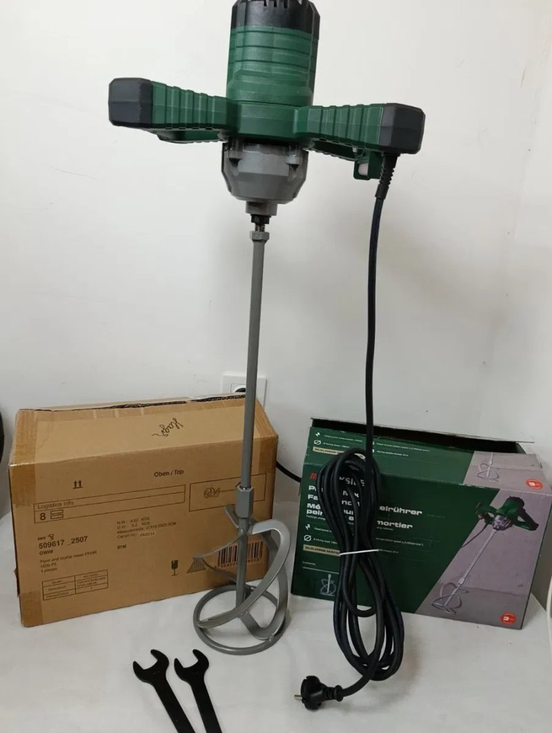 Оригін. Змішувач для фарби та розчину PARKSIDE PFMR 1600 F6, міксер парксайд, будівельний міксер PARKSIDE, змішувач парксайд — фото 8