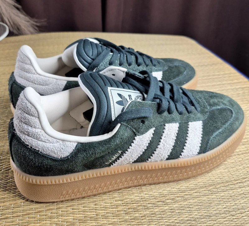 Оригінал 100% Чоловічі кроссівки ADIDAS Originals Samba XLG Shadow Green Chalk White(Розмір 42-26,5см) — фото 4