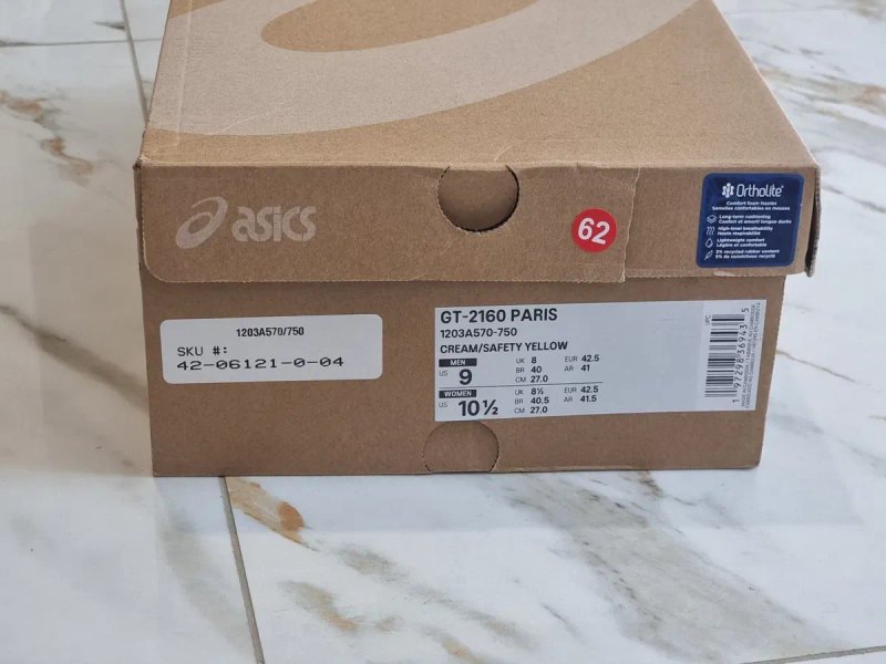 Оригінал 100% Кросівки Asics GT-2160 PARIS  EURO 42.5 — фото 8