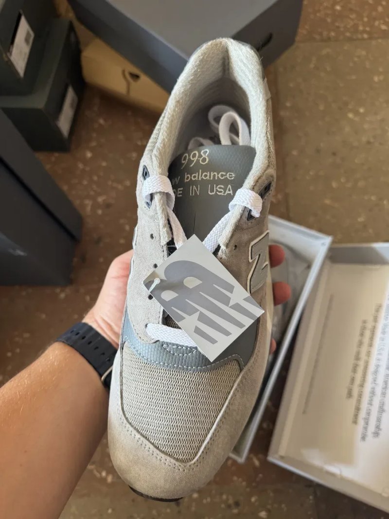 Оригінал 100% Кросівки чоловічі New Balance Made In Usa 998 (U998GR) 45,5 — фото 4