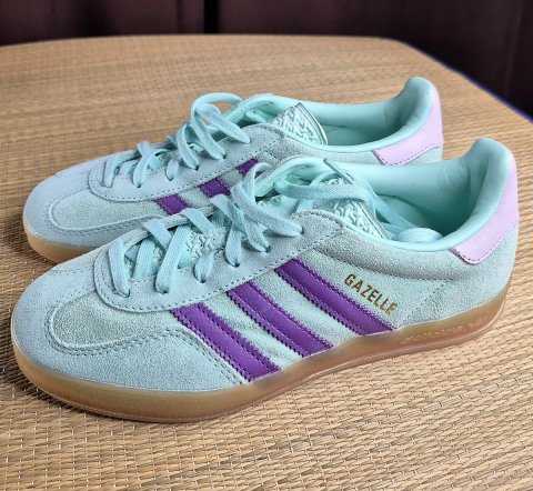 Оригінал 100% Жіночі кроссівки ADIDAS GAZELLE INDOOR W Mint(Розмір 38-24см)