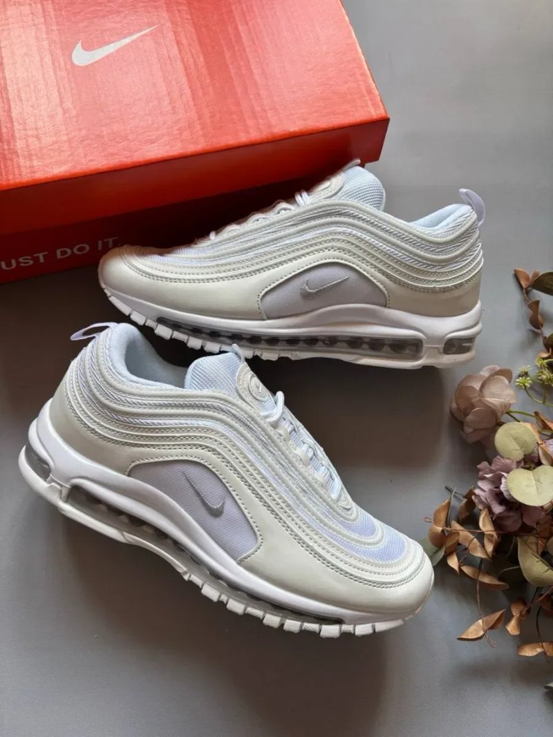 ОРИГІНАЛ‼️38-45 Nike Air Max 97 White / vintage shox r4 dn