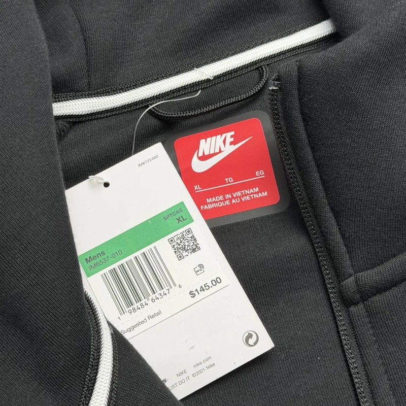 ОРИГІНАЛ Чоловіча Кофта Nike Tech Fleece XL IM6537-010 Зіп Худі з США — фото 4