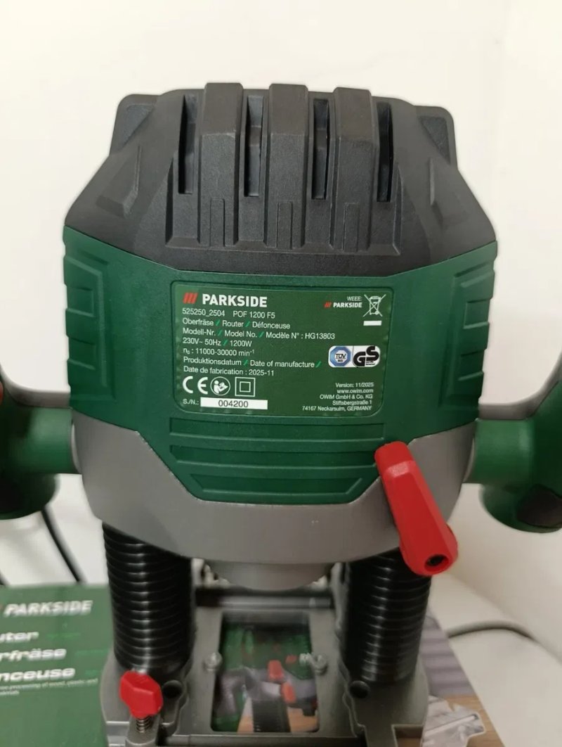 Оригінал! Фрезер parkside pof 1200 f5, фрезер парксайд, фрезер по дереву, мережевий фрезер парксайд — фото 4