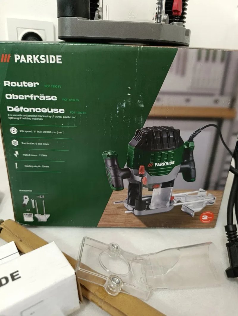Оригінал! Фрезер parkside pof 1200 f5, фрезер парксайд, фрезер по дереву, мережевий фрезер парксайд — фото 6
