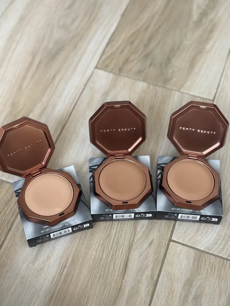 Оригінал! Кремовий бронзер Fenty Beauty Sun Stalk’r Soufflé Pressed Mousse Cream Bronzer — Suga Cookie / Biscotti / Churro Twist — фото 2