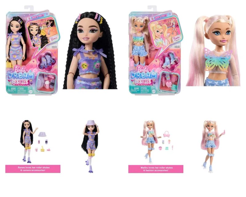 ОРИГИНАЛ! Кукла Барби Малибу ролики Бестия Barbie Besties Кен лялька Барбі Малібу — фото 3