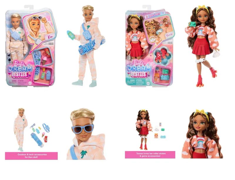 ОРИГИНАЛ! Кукла Барби Малибу ролики Бестия Barbie Besties Кен лялька Барбі Малібу — фото 5