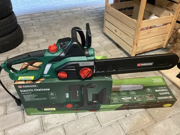 Оригінал ланцюгова пила з Німеччини PARKSIDE PKS/PEKS 2200 /цепная бензопила мережева/сетевая — фото 3