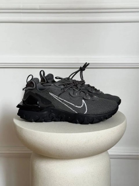 Оригинал Nike React Vision Grey Black (IM5996 068) летние мужские кроссовки найк реакт визион
