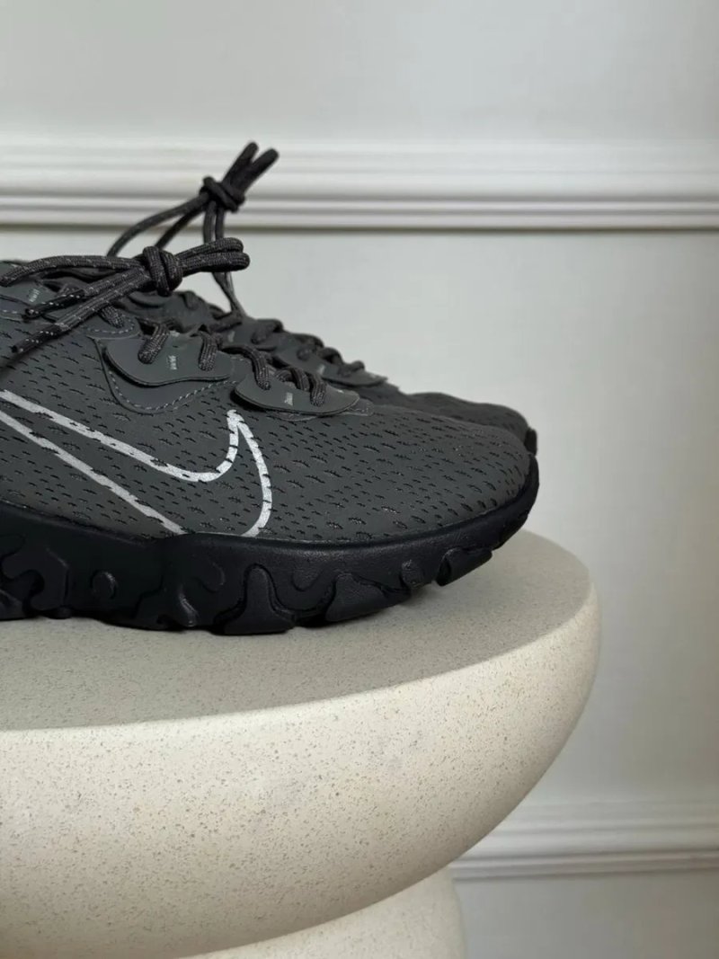 Оригинал Nike React Vision Grey Black (IM5996 068) летние мужские кроссовки найк реакт визион — фото 3