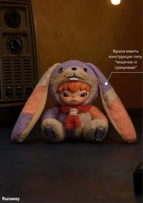 Оригінал ‼️ Pop Mart Hirono After Dark Series Plush Doll Pendant — фото 5