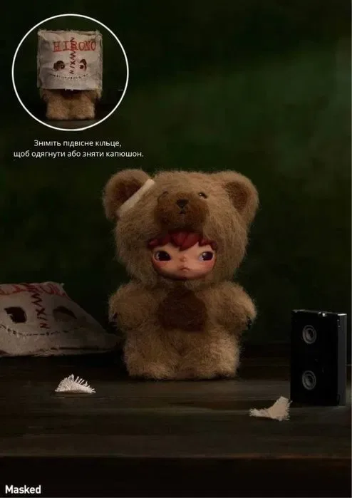 Оригінал ‼️ Pop Mart Hirono After Dark Series Plush Doll Pendant — фото 6