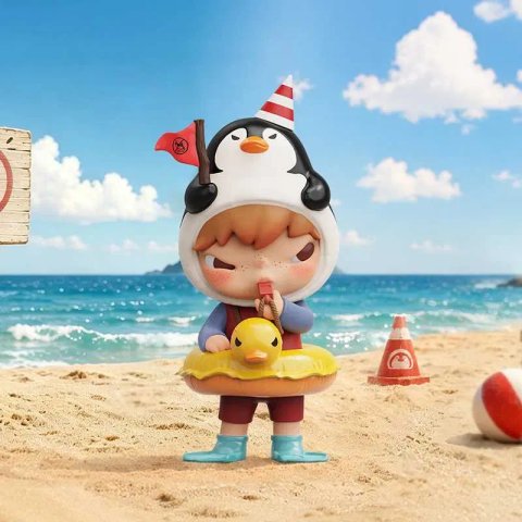 Оригінал‼️Pop Mart Hirono Penguin Lifeguard Figure