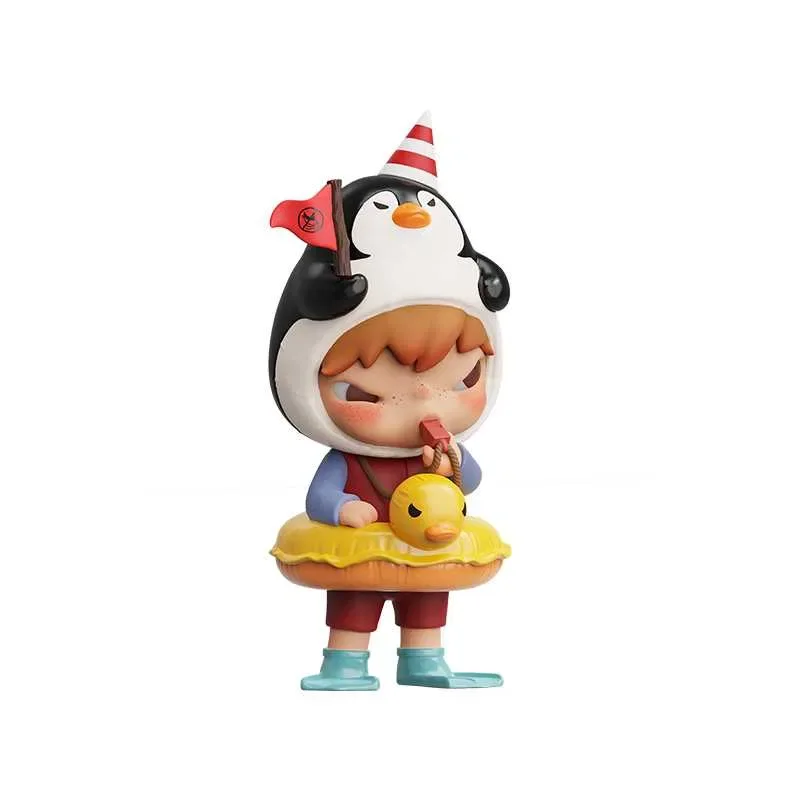 Оригінал‼️Pop Mart Hirono Penguin Lifeguard Figure — фото 5