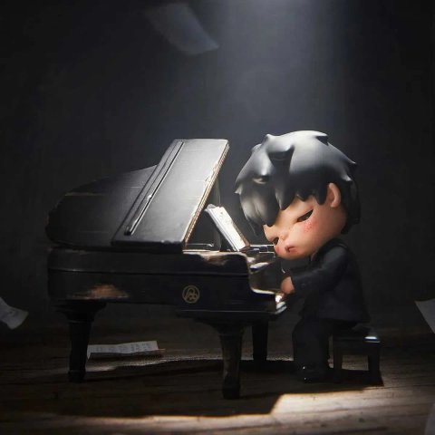 Оригінал‼️Pop Mart  Hirono The Pianist Figure