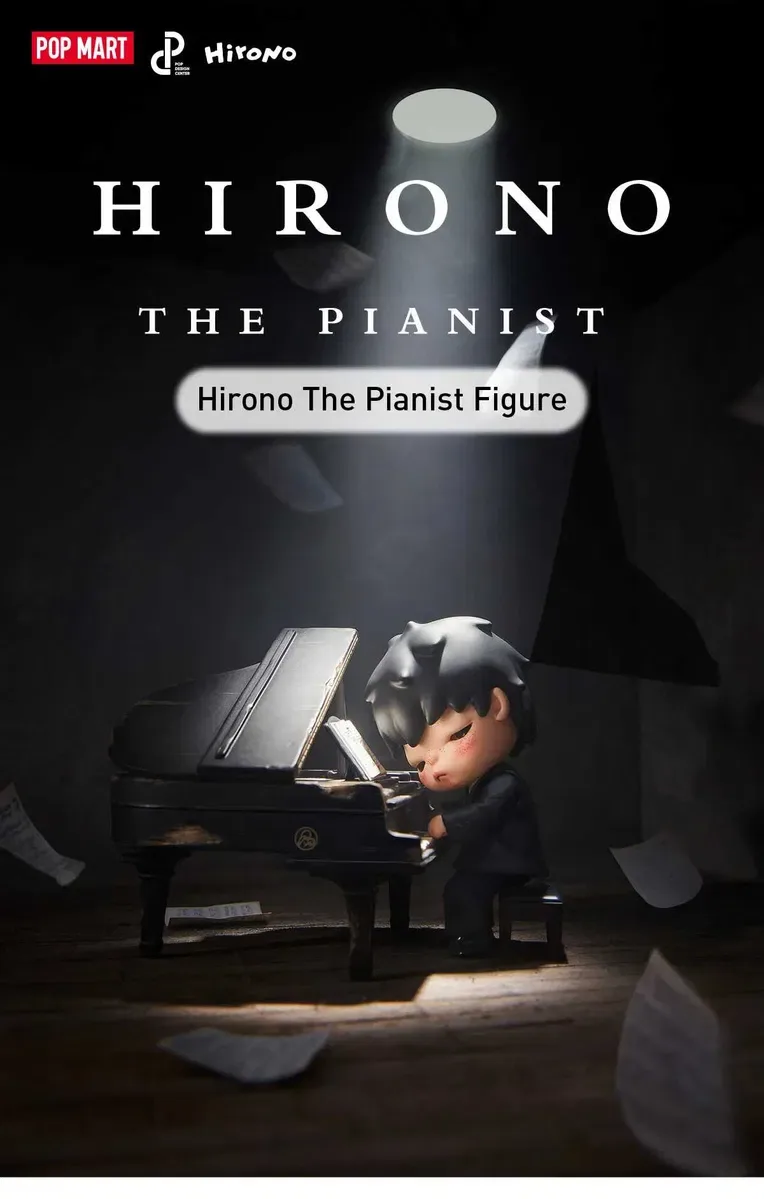 Оригінал‼️Pop Mart  Hirono The Pianist Figure — фото 6