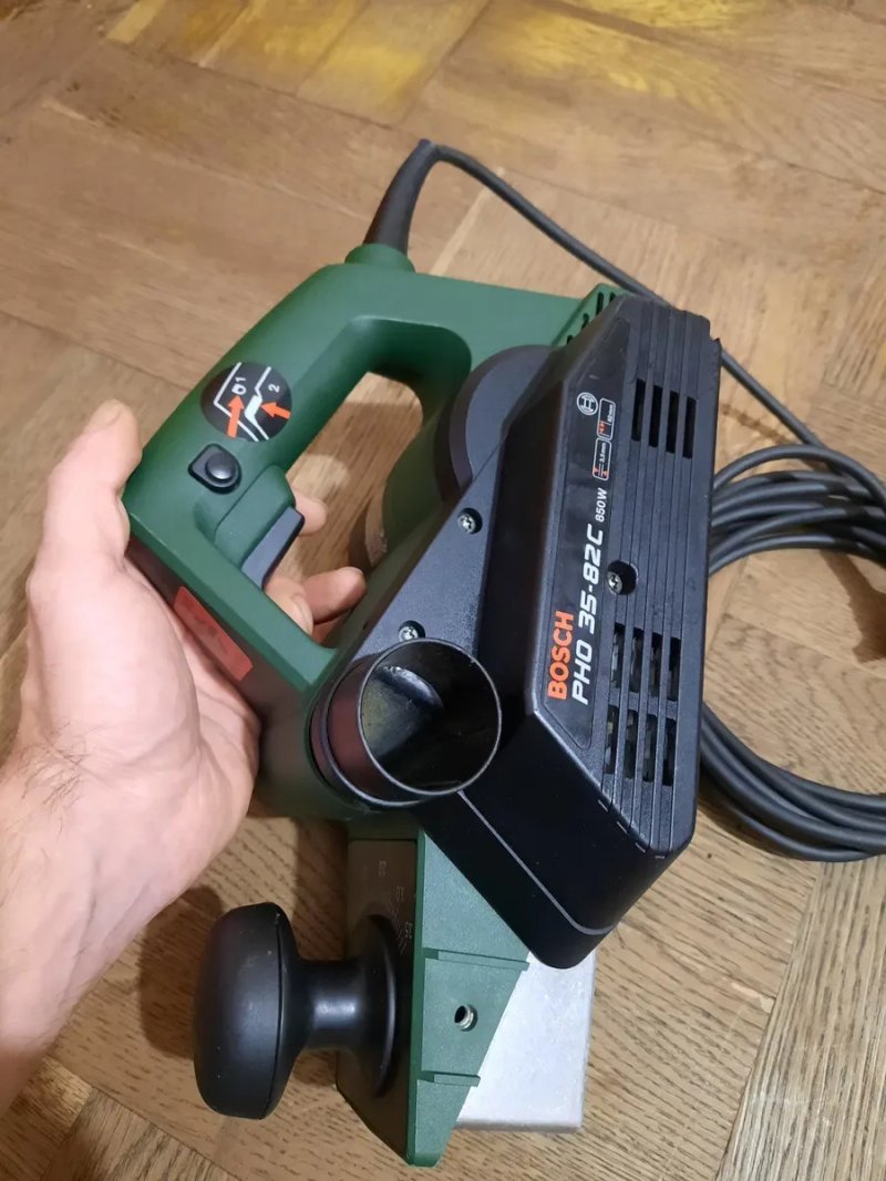 Оригінал,Швейцарія!!Електричний рубанок Bosch PHO 35-82C,850вт,82ми — фото 2