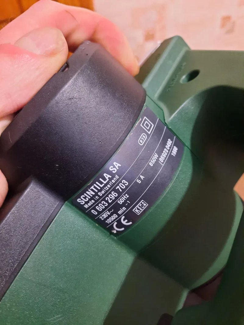 Оригінал,Швейцарія!!Електричний рубанок Bosch PHO 35-82C,850вт,82ми — фото 5