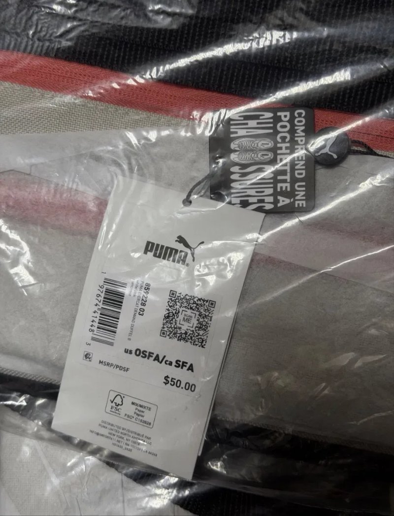Оригінал. Сумка спортивна Puma. Сумка для тренування, дорожня сумка пума, для поїздок, сумка для спортзалу — фото 7