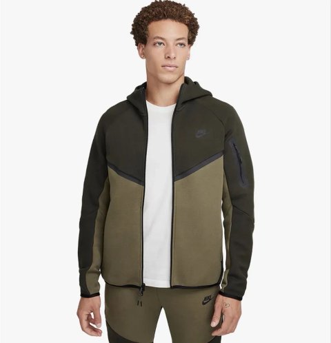 ОРИГІНАЛ Толстовка Чоловіча Nike Windrunner Tech Fleece Olive HV0949-355