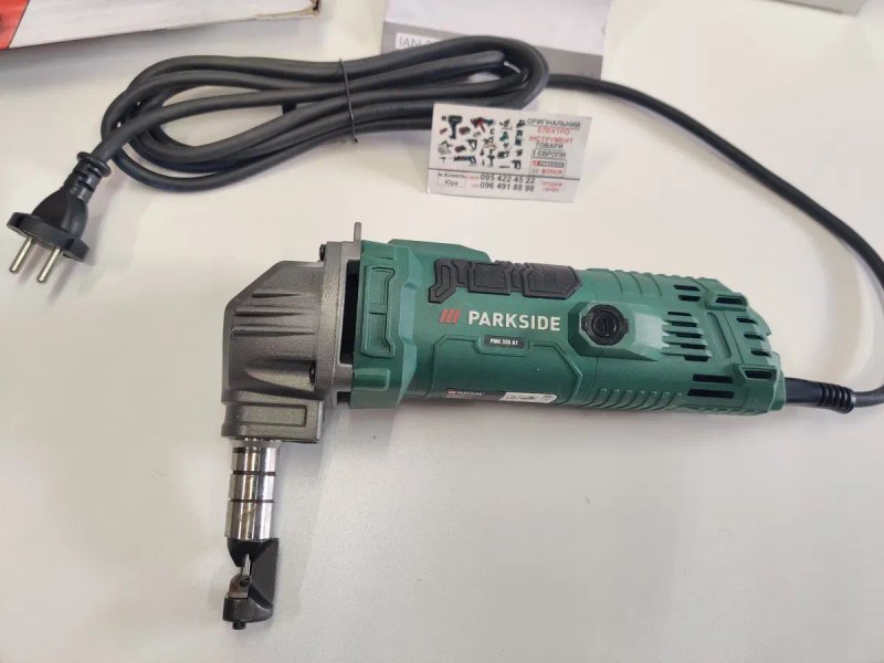 Оригінал вирубні ножиці по металу з Німеччини PARKSIDE PMK 550/вырубные/резак/ высечные ножници/висічні — фото 4