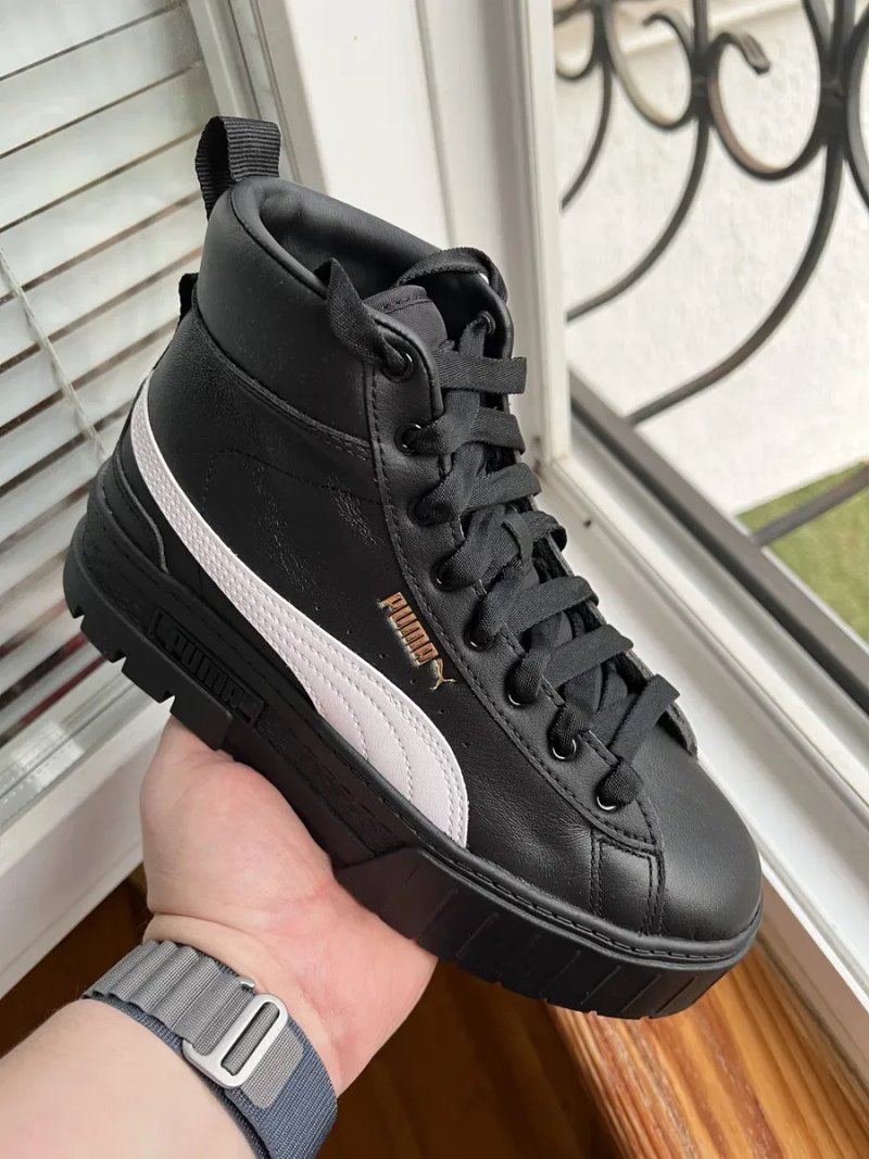 Оригінал! Жіночі шкіряні кеди черевики Puma Mayze — фото 6