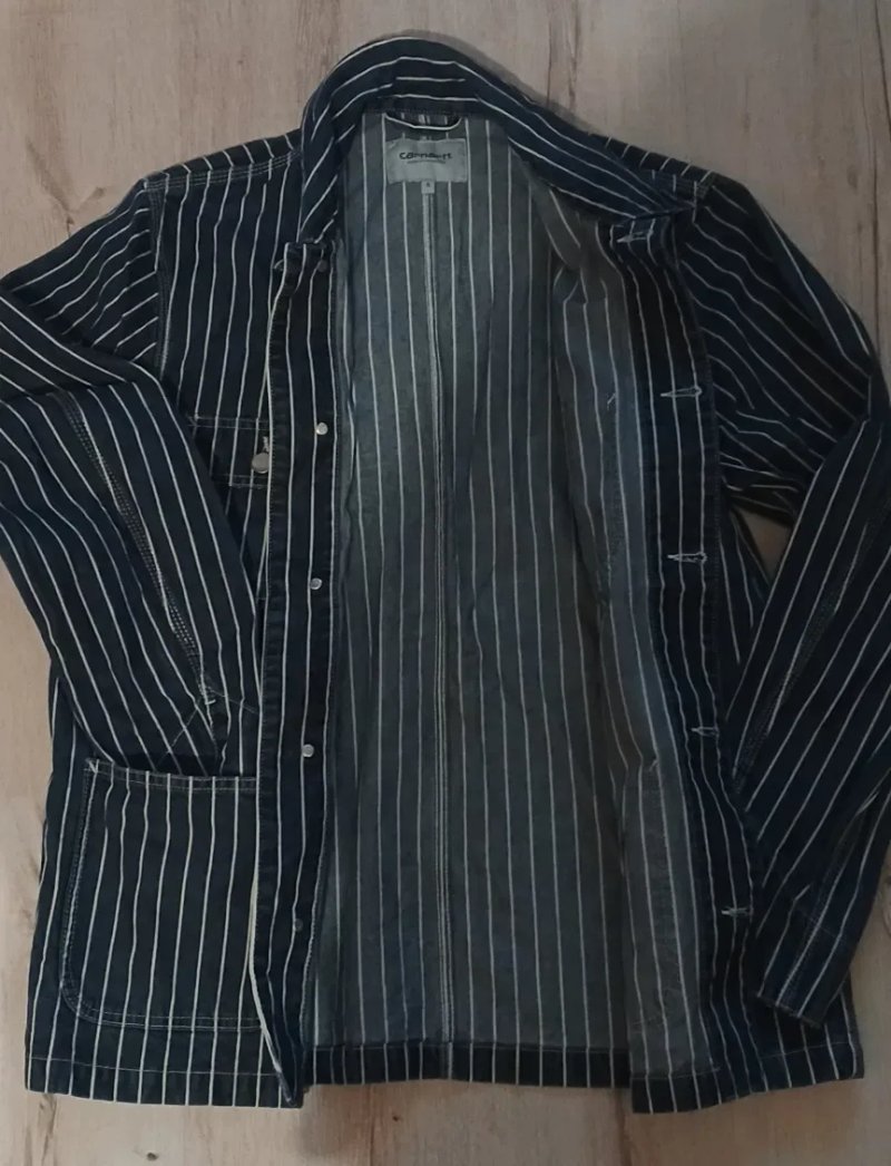Оригінальна куртка Carhartt WIP Trade Michigan Coat (Hickory Stripe) — фото 4