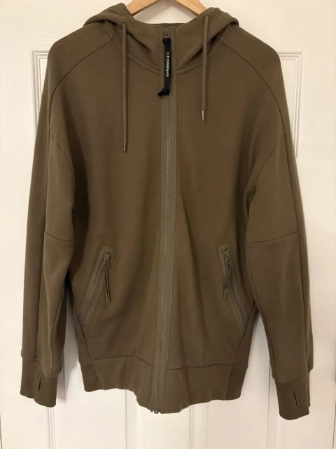 Оригінальне зіп худі C.p company khaki, худи оригинал C.p Company хаки, зип худи, зипка Cp company оригинал ная